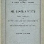 خرید و دانلود نسخه کامل کتاب Sir Thomas Wyatt und seineStellung in der Entwicklungsgeschichte der englischen Literatur und Verskunst