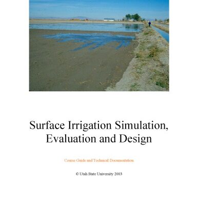 خرید و دانلود نسخه کامل کتاب SIRMOD III: Surface Irrigation Simulation, Evaluation and Design