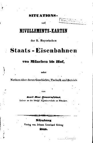خرید و دانلود نسخه کامل کتاب SITUATIONS . T TRANSICKA und NIVELLEMENTS -KARTEN der K. Bayerischen Staats – Eisenbahnen von München bis Hof, 1 nebst Notizen über deren Geschichte , Technik und Betrieb_68fe69f01952b.jpeg خرید و دانلود نسخه کامل کتاب SITUATIONS . T TRANSICKA und NIVELLEMENTS -KARTEN der K. Bayerischen Staats – Eisenbahnen von München bis Hof, 1 nebst Notizen über deren Geschichte , Technik und Betrieb