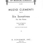 خرید و دانلود نسخه کامل کتاب Six Sonatinas for The Piano (Op. 36)