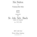 خرید و دانلود نسخه کامل کتاب Six Suites A Violoncello Solo