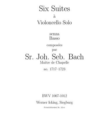 خرید و دانلود نسخه کامل کتاب Six Suites A Violoncello Solo