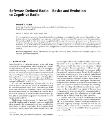 خرید و دانلود نسخه کامل کتاب Software-Defined Radio – Basics and Evolution to Cognitive Radio