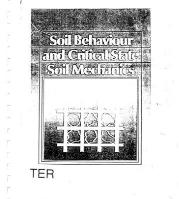 خرید و دانلود نسخه کامل کتاب Soil Behaviour and Critical State Soil Mechanics