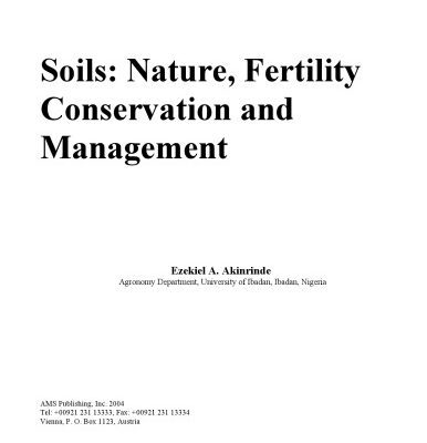 خرید و دانلود نسخه کامل کتاب Soils: Nature, Fertility Conservation and Management