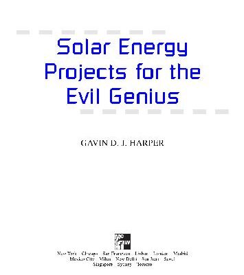 خرید و دانلود نسخه کامل کتاب Solar Energy Projects for the Evil Genius