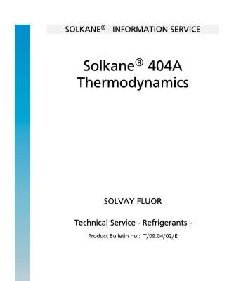 خرید و دانلود نسخه کامل کتاب Solkane 404A Thermodynamics