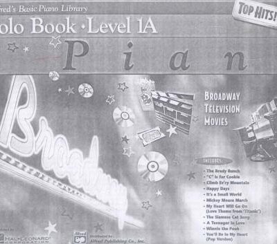خرید و دانلود نسخه کامل کتاب Solo book. Level 1 A. Piano Top Hits. Broadway, Television, Movies