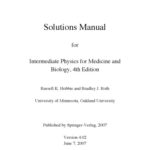 خرید و دانلود نسخه کامل کتاب Solutions Manual for Intermediate Physics for Medicine and Biology