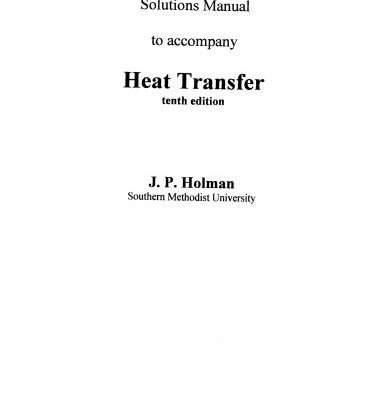 خرید و دانلود نسخه کامل کتاب Solutions Manual – Heat Transfer