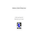 خرید و دانلود نسخه کامل کتاب Solutions to Batch Mixing Issues (White Paper)