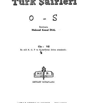خرید و دانلود نسخه کامل کتاب Son Asır Türk Şairleri – III