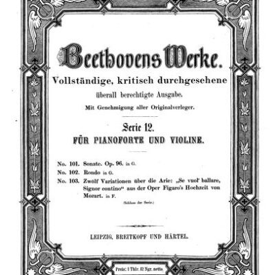 خرید و دانلود نسخه کامل کتاب Sonate No. 10 für Pianoforte und Violine