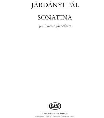 خرید و دانلود نسخه کامل کتاب Sonatina per flauto e pianoforte