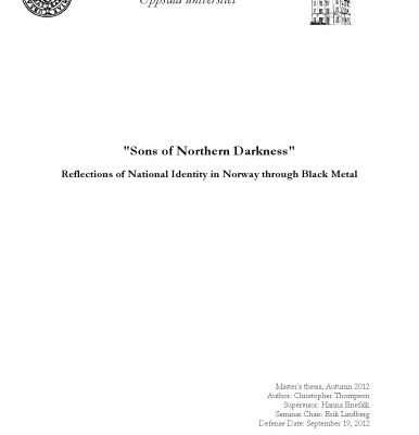 خرید و دانلود نسخه کامل کتاب «Sons of Northern Darkness». Reflections of National Identity in Norway through Black Metal