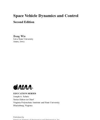 خرید و دانلود نسخه کامل کتاب Space Vehicle Dynamics and Control