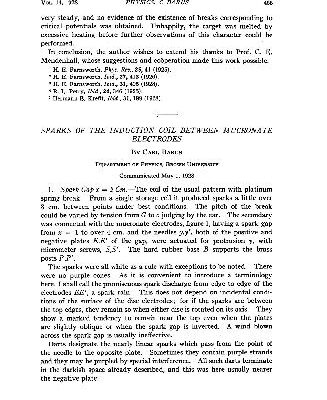 خرید و دانلود نسخه کامل کتاب Sparks of the Induction Coil between Mucronate Electrodes