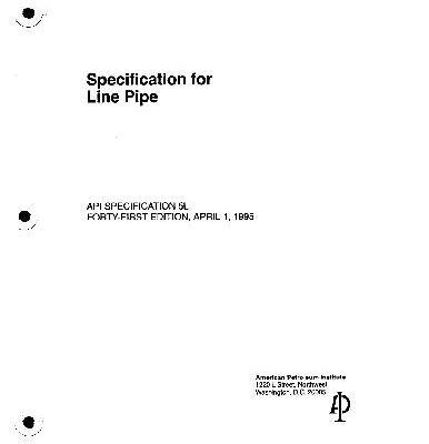 خرید و دانلود نسخه کامل کتاب Specification for Line Pipe