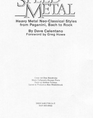 خرید و دانلود نسخه کامل کتاب Speed Metal: Heaby Metal Neo-Classical Styles from Paganini, Bach to Rock