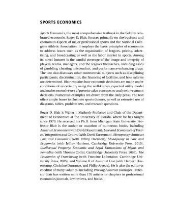 خرید و دانلود نسخه کامل کتاب Sports Economics