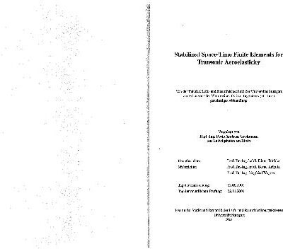 خرید و دانلود نسخه کامل کتاب Stabilized Space-Time Finite Elements for Transonic Aeroelasticity