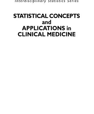 خرید و دانلود نسخه کامل کتاب Statistical Concepts and Applications in Clinical Medicine