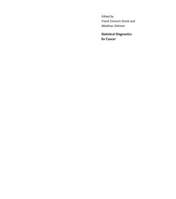 خرید و دانلود نسخه کامل کتاب Statistical Diagnostics for Cancer: Analyzing High-Dimensional Data