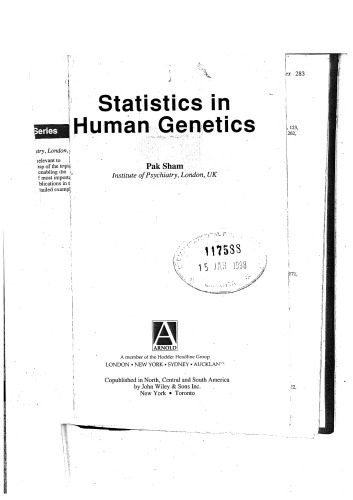 خرید و دانلود نسخه کامل کتاب Statistics in Human Genetics_68e354bf38a80.jpeg خرید و دانلود نسخه کامل کتاب Statistics in Human Genetics