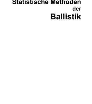 خرید و دانلود نسخه کامل کتاب Statistische Methoden der Ballistik