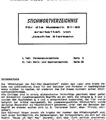 خرید و دانلود نسخه کامل کتاب Stichwortverzeichnis für die Nummern 81-90 der Mitteilungen der KMG