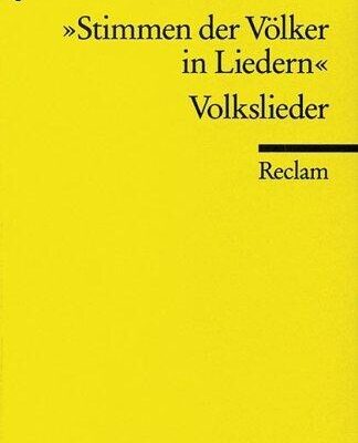خرید و دانلود نسخه کامل کتاب “Stimmen der Völker in Liedern” : Volkslieder