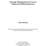 خرید و دانلود نسخه کامل کتاب Strategic Management of Crises in Small and Medium Businesses