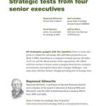 خرید و دانلود نسخه کامل کتاب Strategic tests from four senior executives. January 2011