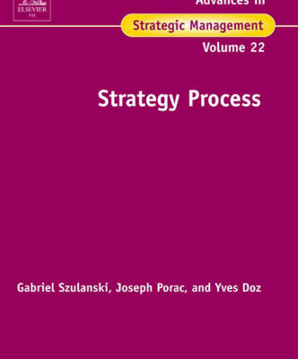 خرید و دانلود نسخه کامل کتاب Strategy Process (Advances in Strategic Management vol. 22)