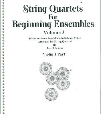 خرید و دانلود نسخه کامل کتاب String Quartets for Beginning Ensembles. Volume 3: violin, viola and cello
