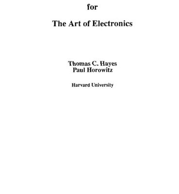 خرید و دانلود نسخه کامل کتاب Student Manual for The Art of Electronics