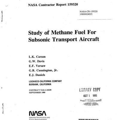 خرید و دانلود نسخه کامل کتاب Study of Methane Fuel For Subsonic Transport Aircraft (Проработка применения метана как топлива для дозвуковых самолетов)
