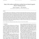 خرید و دانلود نسخه کامل کتاب Study of the surface modification resulting from an internal magnetic abrasive finishing process