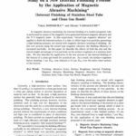 خرید و دانلود نسخه کامل کتاب Study on a New Internal Finishing Process by the Application of Magnetic Abrasive Machining