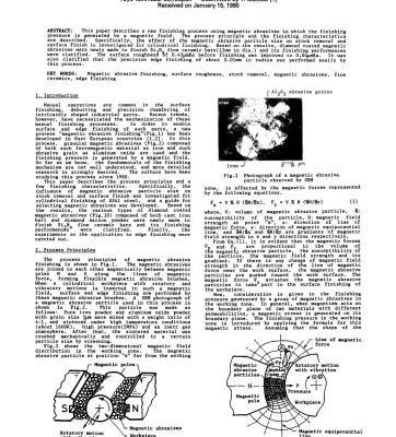 خرید و دانلود نسخه کامل کتاب Study on Magnetic Abrasive Finishing
