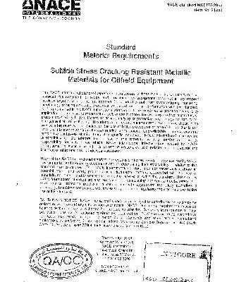 خرید و دانلود نسخه کامل کتاب Sulfide Stress Cracking Resistant Metallic Materials for Oilfield Equipment