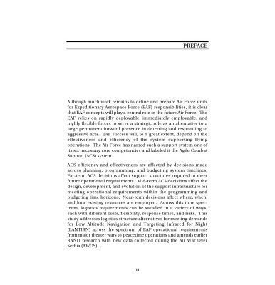 خرید و دانلود نسخه کامل کتاب Supporting Expeditionary Aerospace Forces: Expanded Analysis of Lantirn Options