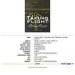 خرید و دانلود نسخه کامل کتاب Taking Flight: Education and Training for Aviation Careers