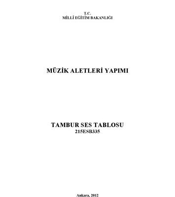 خرید و دانلود نسخه کامل کتاب TANBUR TAMBUR YAPIMI PLANS