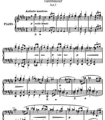 خرید و دانلود نسخه کامل کتاب Tannhäuser (клавир)