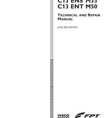 خرید و دانلود نسخه کامل کتاب Technical and Repair Manual C13 ENS M33