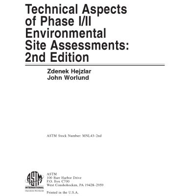خرید و دانلود نسخه کامل کتاب Technical Aspects of Phase I II Environmental Site Assessments