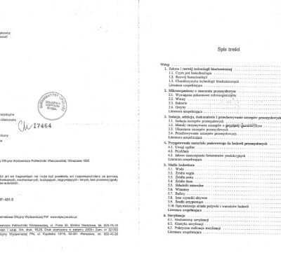 خرید و دانلود نسخه کامل کتاب Technologia biochemiczna