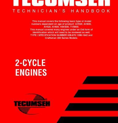 خرید و دانلود نسخه کامل کتاب Tecumseh technician’s handbook. 2-cycle engines