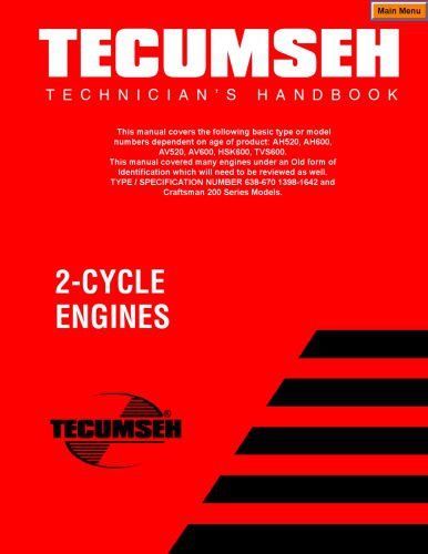 خرید و دانلود نسخه کامل کتاب Tecumseh technician’s handbook. 2-cycle engines_68f9628247beb.jpeg خرید و دانلود نسخه کامل کتاب Tecumseh technician’s handbook. 2-cycle engines